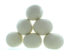 Lot of 6 Wool Dryer Balls Laundry Wash Dryer Balls Reusable Fabric Softener