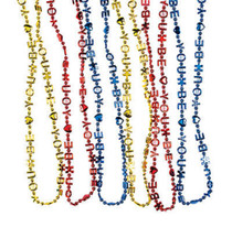 12 Autism Awareness Puzzle Madri Gras Beads Necklaces Party Favors