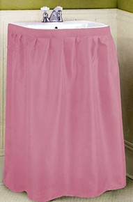 Better Home Pink Fabric Sink Skirt Water Repellent Standard Size