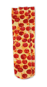 1 Pair Pepperoni Pizza Two Left Feet Unisex Adult Casual Socks