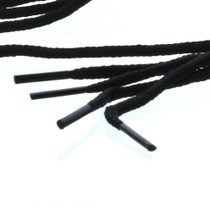 Black Nylon Shoelaces Sneakers Boots Shoe Strings 34" Lot of 6 Pairs