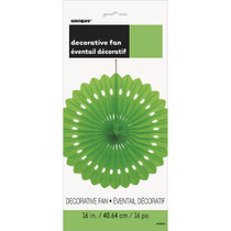 Lime Green 16" Tissue Decorative Fan