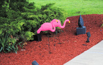 Lot of 6 Extra Large Pink Flamingos Lawn Yard Ornament 3 Dimensional Ornaments