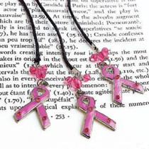 Lot Of 12 Breast Cancer Awareness Charm Bookmarks