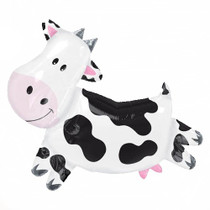 XL 28" Cow Super Shape Mylar Foil Balloon Farm Animal Birthday Party