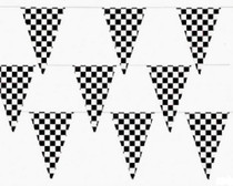 500 Ft Checkered Flag Banner Pennant Car Racing Party (5 packs)