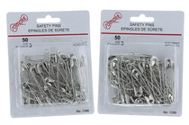 Lot of 100 Size 3 Rust Proof 2" Metal Safety Pins Craft Quilting Sewing
