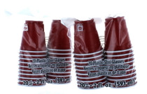 Mini Red Shot Cups Plastic 2oz Disposable College Party Lot of 40