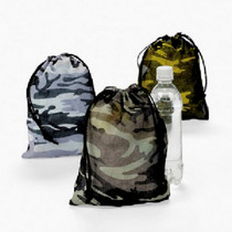 Camouflage Drawstring Bags - 12 Count