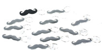 Enamel Mustache Key Chains