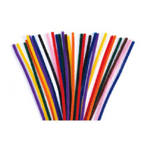 Lot of 48 Chenille Craft Stems 12" Pipe Cleaners School Project Choose Color