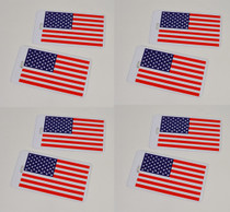 Lot of 8 Rand McNally American Flag Bag Luggage Tags