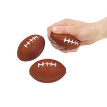 Lot of 12 Foam Relaxable Stress Reliever Footballs Party Favors