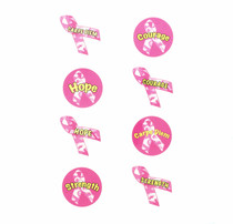 Breast Cancer Awareness Temporary Tattoos Pink Camo Ribbons Lot of 72