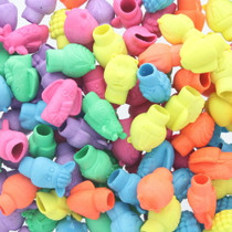 Lot of 144 Neon Zoo Animal Pencil Top Erasers Party Favors Assorted
