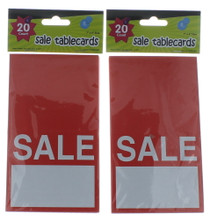 Sale Table Cards Lot of 40 Garage Sale Red Tags Store Supplies