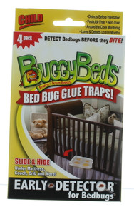 Buggybeds Bed Bug Glue Traps Attracts & Detects Mattress Crib Couch (4Pk)
