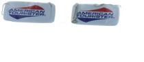 American Tourister Luggage Tags Set of 4 Chain ID Logo
