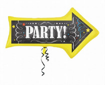 XL 36" Chalkboard Party Arrow Super Shape Mylar Foil Balloon Party Decoration