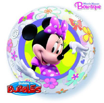 22" Bubbles Minnie Mouse Bow-Tique Disney Stretchy Plastic Balloon Party