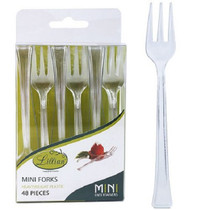 Clear Plastic Mini Cocktail Forks Appetizer Forks Party Supplies Lillian 48