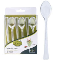 Clear Plastic Mini Spoons