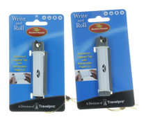 Set of 2 Austin House Write & Roll Aluminum Luggage Tag Retractable Paper ID