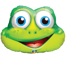 XL 32" Funny Frog Super Shape Mylar Foil Balloon Party Decoration