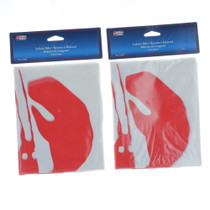 Lot of 12 Plastic Lobster Bibs Disposable Seafood Restaurant Cover Poly Bib