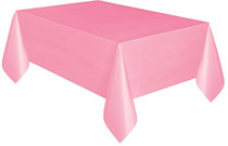 Lot of 4 Unique Pink Plastic Tablecover 54" x 108"