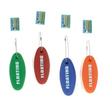 Lot of 4 Foam Floating Key Chains Diamond Visions Red Blue Green and Orange
