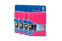 Travelocity Set of 4 Passport Holder Wallet with Card Slots Pink