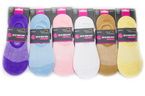 6 Pairs Pastel Color Low Cut Women's Socks Sole Trends Size 9-11 #41365