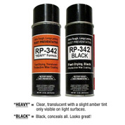 Same Cosmoline RP-342 Protection - Different Coating Appearances - Clear Amber & Black Concealer