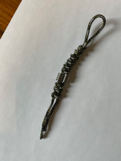 3mm snake knot lanyard with grade 5 titanium bead #6