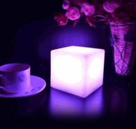 LED Light Cube Centerpiece 4X4X4 Battery Operated Cordless