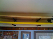 Premium Quality and Extremely Heavy Duty Longboard Wall Rack.
T-Rax designed to easily handle your Classic Longboards. 
