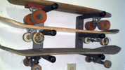 T-Rax Wall Mount Skateboard Racks are Super Strong. 
Made in the U.S.A. and Guaranteed Forever!
