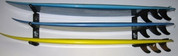T-Rax Surfboard Storage Rack with Straight Bars shown in this pic.
100% Made in the U.S.A. in Southern California.
Store your board safe and secure with T-Rax.