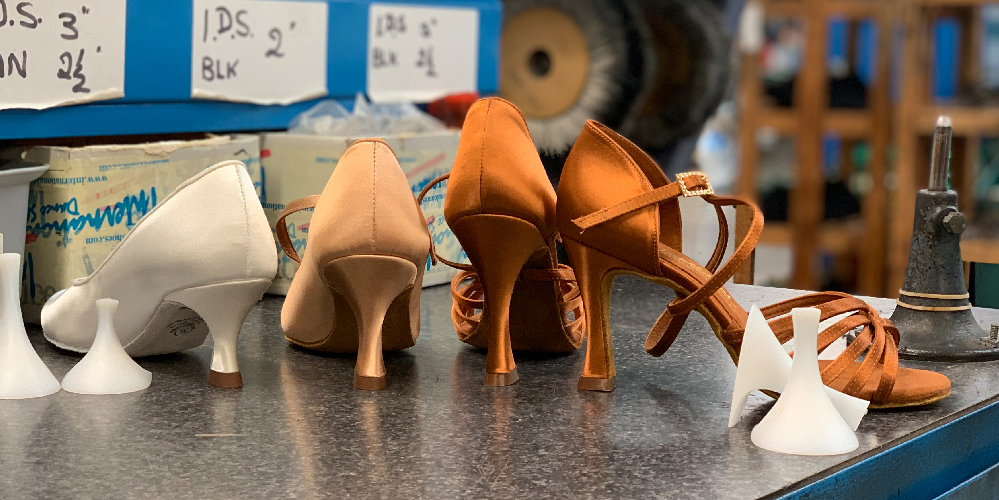 latin heel shoes