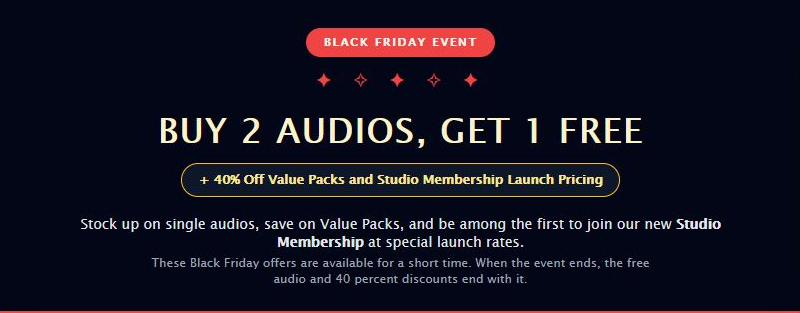 Black Friday Brainwave Entrainment Sale
