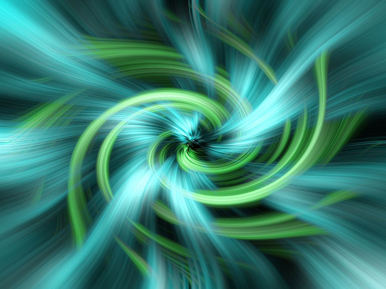 A swirling ball of green energy.