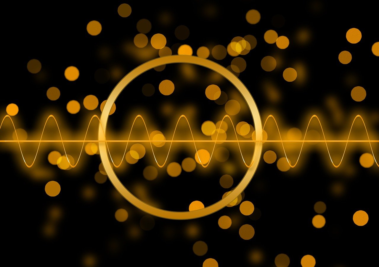 A brightly colored image representing the different frequencies in sound.