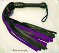 Fullsize flogger cowhide with purple inner tails