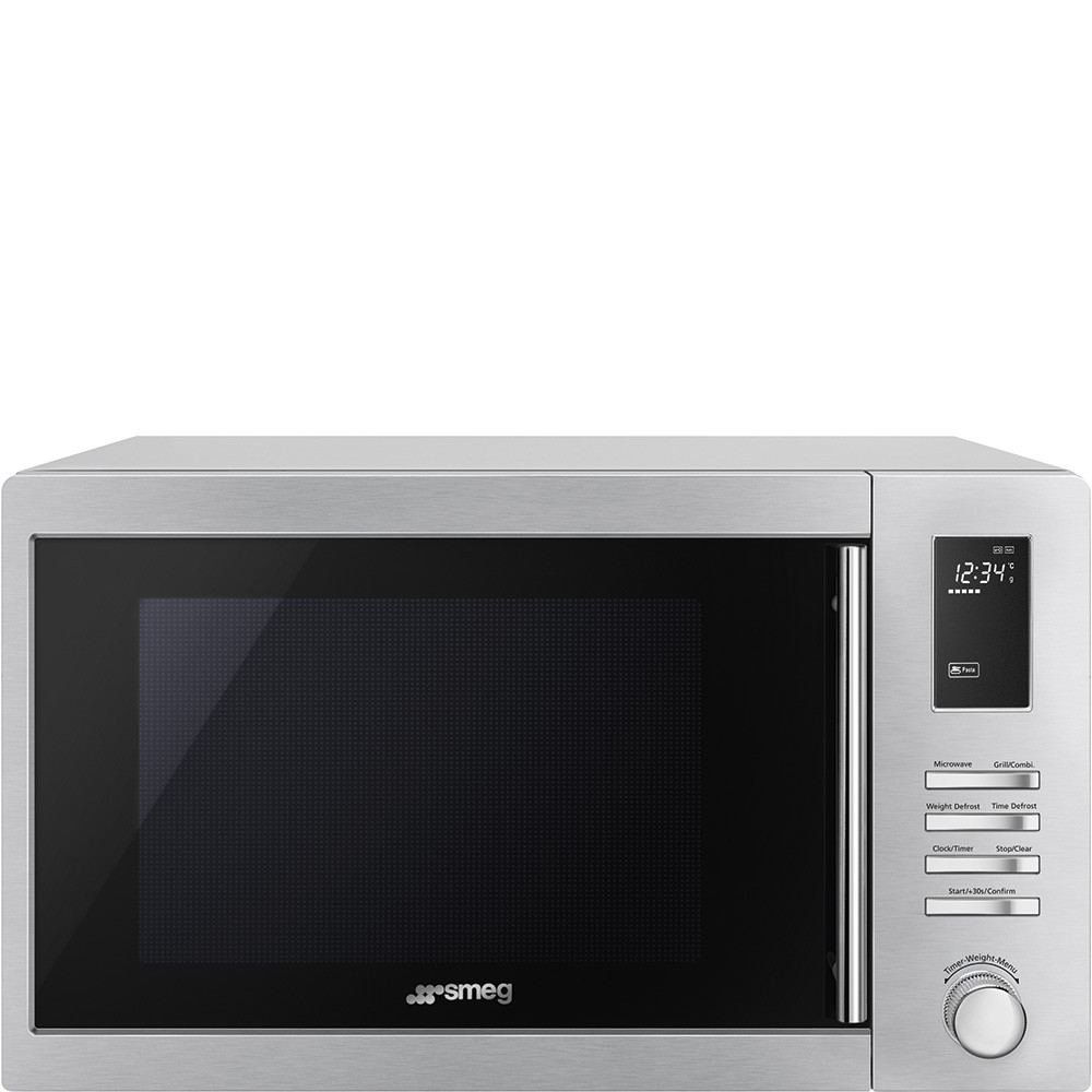 SMEG 34L MICROWAVE OVEN WITH GRILL 1000W SA34MX Berloni Appliances