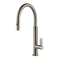GESSI BRUSHED NICKEL GOOSENECK PULLOUT TAP - 37064BN