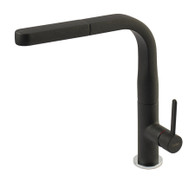 FRANKE SINOS HIGH HEAD PULLOUT TAP - BLACK - TA6301B