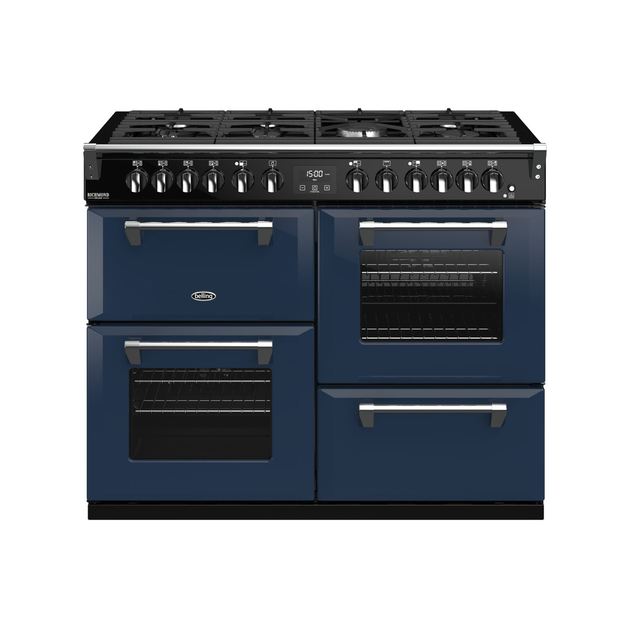 BELLING 110CM RICHMOND DELUXE DUAL FUEL COOKER SPLIT OVENS
