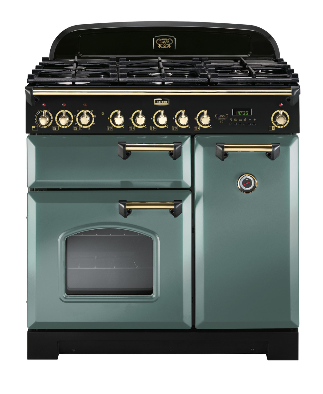 FALCON 90CM CLASSIC DELUXE FREESTANDING COOKER - MINERAL GREEN ...