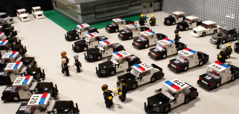 custom lego police car